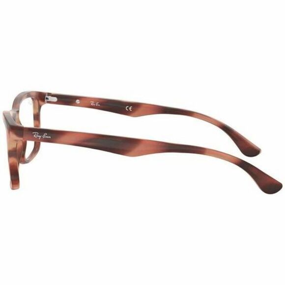 Ray-Ban Square Unisex Eyeglasses Pink/Brown - Picture 3 of 5